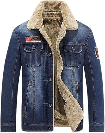 denim jacket with fur mens