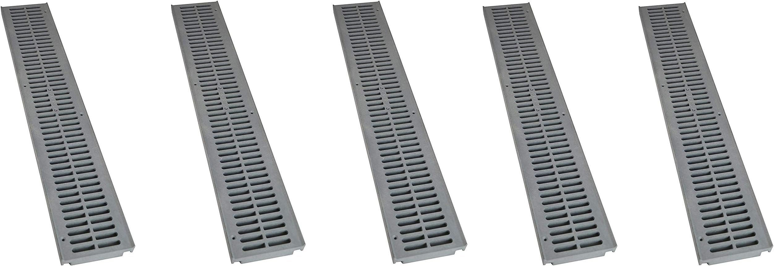 NDS 241-1 Spee-D Channel Drain Grate, Gray (Fivе Расk)