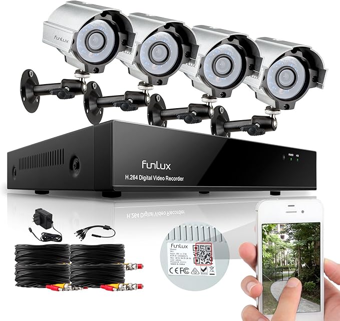 Funlux® 8CH 960H DVR Security System, P2P, QRCode