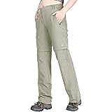 Outdoor Ventures Women's Convertible Pants, Quick Dry Hiking Zip-Off Pants, Stretch Lightweight Cargo Pants