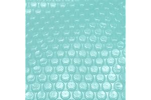 GEKUFA Solar Pool Cover 16-Mil 6 x 6 FT Hot Tub Thermal Blanket Heavy Duty Floating Bubble Insulation Covers for Inground Pools Hot Tubs SPA Insulating Solar Heating, Light Blue