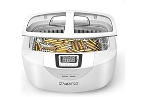 CHWARES Large Ultrasonic Cleaner with Heating Function, Industrial-Grade Ultrasonic Cleaner Machine with 5 Digital Timer & Cleaning Solution for Gun Parts, Tools, Precision Parts, Coins, 84.5 oz(2.5L)