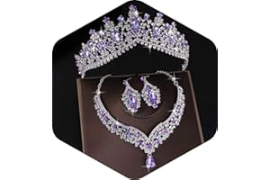 Kamirola Tiaras and Crowns for Women,Tiaras Earrings Necklace, Crystal Bridal Jewelry Set, Costume Party Halloween Prom Pageant Jewelry for Women Girls(TR22)