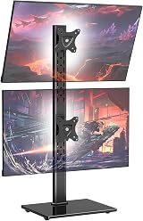 ELIVED Dual Monitor Stand Freestanding Arm 13-32 Inch VESA 75x75/100x100 view 1