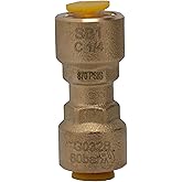 Supplying Demand SB1 1/4 Inch Quick Connect HVAC Brass Coupler Fitting