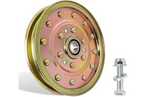 Fourtry 116-4667 Flat Idler Pulley for Exmark 52" 60" 72" Deck Lazer Z AS HP XS Zero Turn Mower, Toro 74413 Z Master Lawn Mower, Replacement Exmark Lazer Z Parts 116-4667, Riding Mower