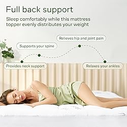 Ultra Soft Twin Size Mattress Topper - Viscose Made