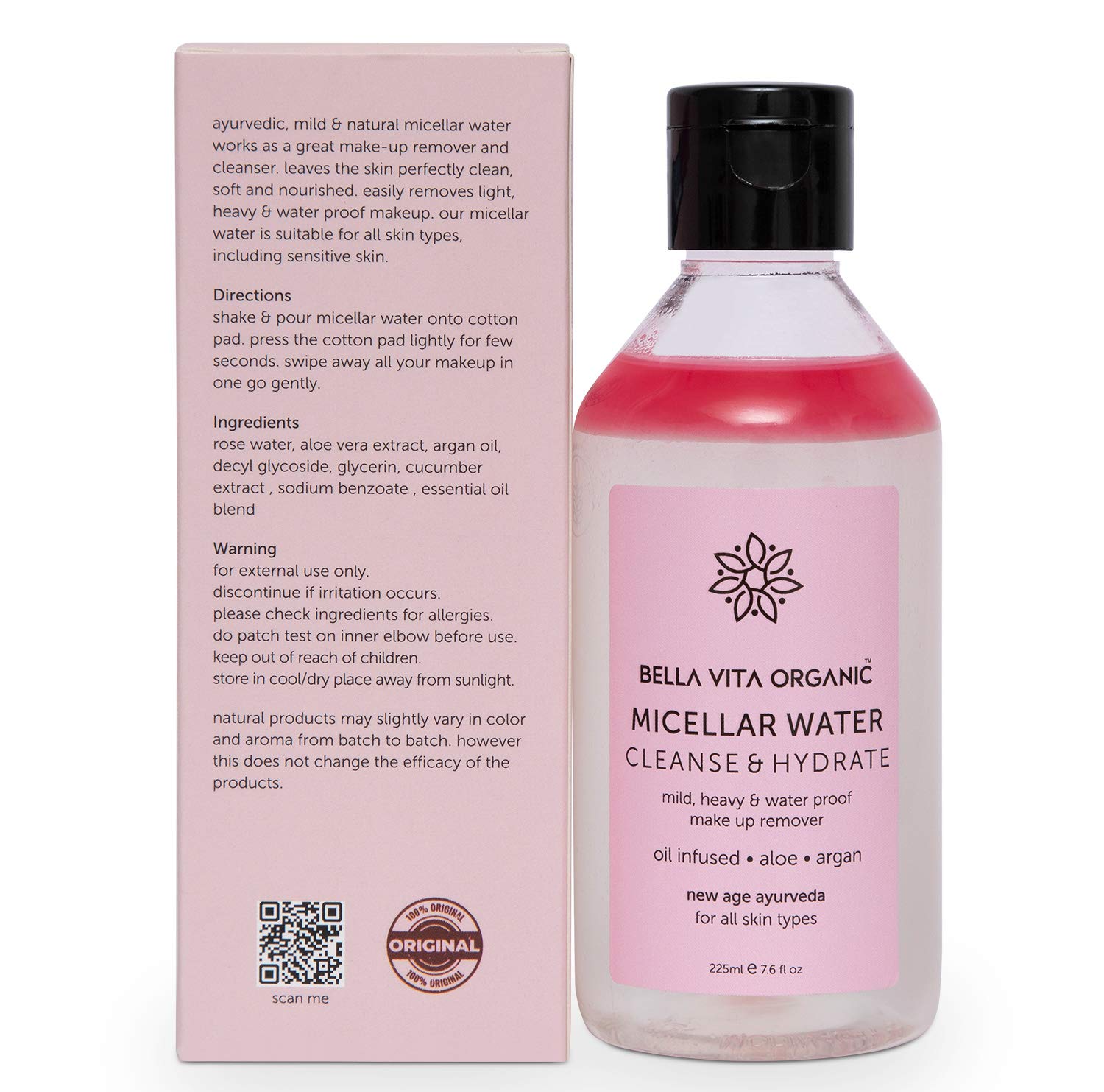 micellar water cotton pad