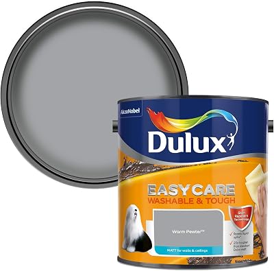 Dulux Easycare Washable & Tough Matt Emulsion Paint Warm Pewter 2.5L