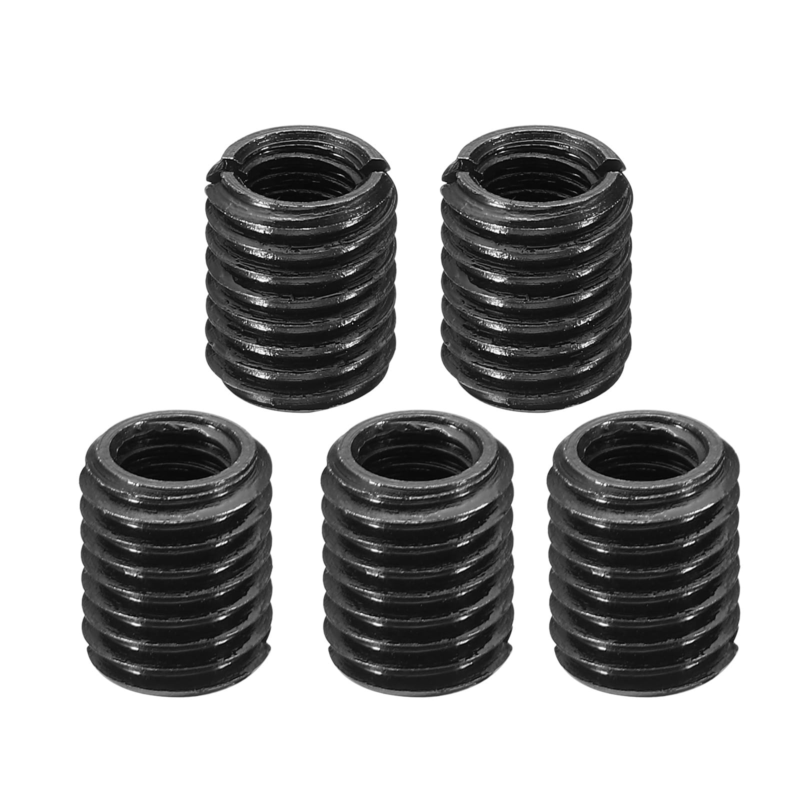 PATIKIL Grade 8.8 Carbon Steel Threaded Repair Insert Nut, 5pcs M8x1.25 Female to M12x1.75 Male Screw Sleeve Inserts Reducing Adapter Reducer 15mm