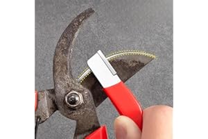 Garden Tool Sharpener, Portable Handheld Multi-Sharpener for Pruning Shears, Axes, Hatchets, Mower Blades & Scissors, Restore