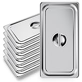 WantJoin Steam Table Hotel Pan Lids Cover 6 Pack for Stainless Steel Metal Tray Sets Food Storage Container Restaurant Chafing Dishes Commercial Buffet Warmer Catering Supplies