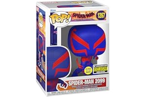 NATIONAL BOBBLEHEAD HALL OF FAME AND MUSEUM Spider-Man 2099 Funko POP! Marvel Across the Spider-Verse Glow Dark Bobblehead