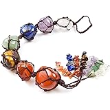 Poitemsic 7 Chakra Crystal Window Car Hanging Ornaments Feng Shui Ornament Car Decoration Home Decoration Christmas Thanksgiv