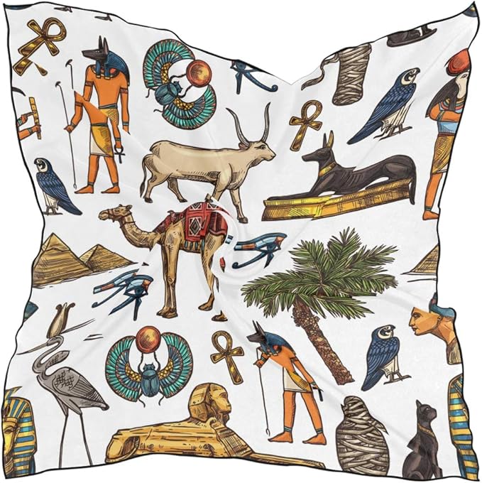 Ahomy Square Scarves Egyptian Religion And Culture Womens Neck Head