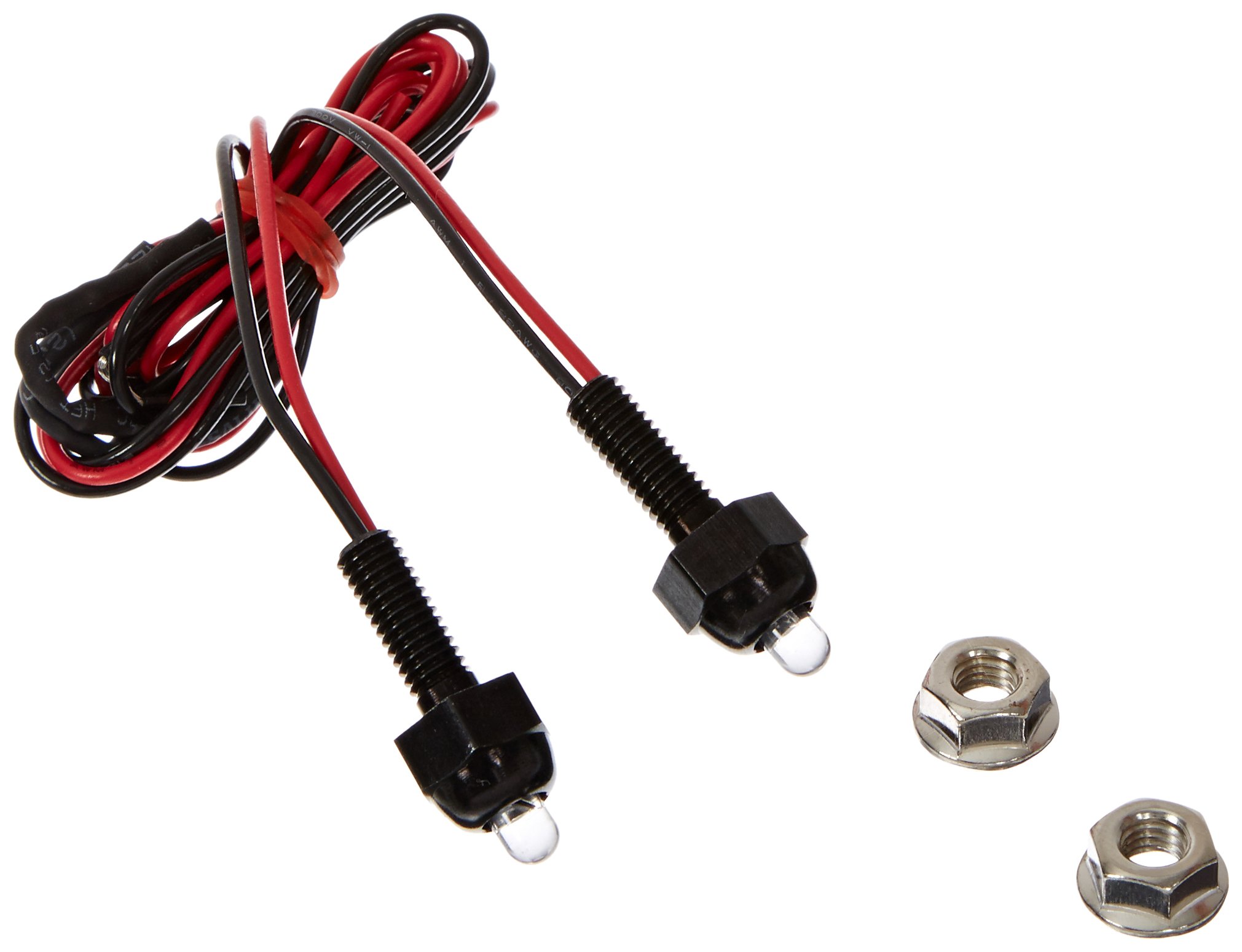 Gear Gremlin GG315BR Universal LED Accent Light with Casing, Black/Red, Set of 2