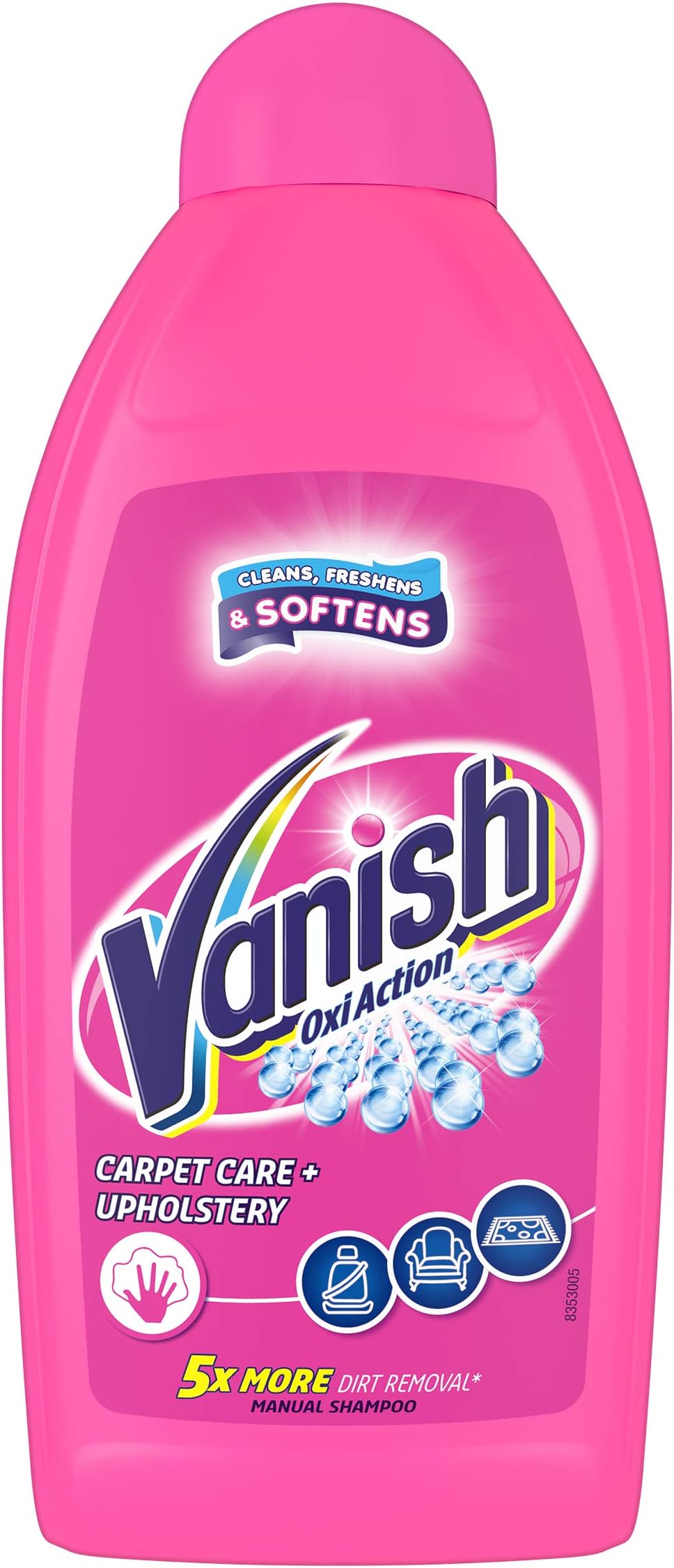 Vanish Carpet Cleaner + Upholstery Power Liquid Shampoo 450ml