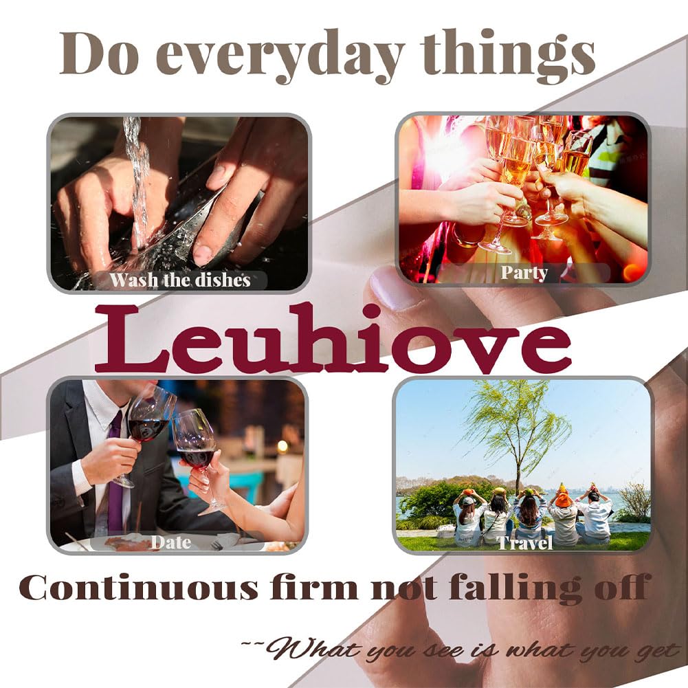 Medium Press on Nails Square Fake Nails, Glue on Nails Medium False Nails with White French Tip Nails Gloss Press ons Designs Acrylic Nails Press on Artificial Nails Stick on Nails For Women 24Pcs - Image 7