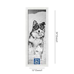 ArtToFrames 11x32 Inch White Picture Frame, This