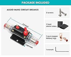 NuIth 60 Amp Fuse Holder Stereo Inline Fuse