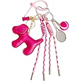 QTMY Cute Puppy Rope Braided Keychain Bag Charms for Handbag Purse Backpack Accessories for Bogg Bag,927