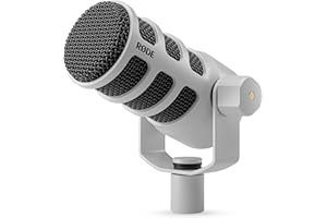 RØDE PodMic Cardioid Dynamic Broadcast Microphone - White