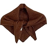 Wendyfull Triangle Scarf for Women Knitted Wool Headscarf Cashmere Feel Y2K Downtown Girl Aesthetic Streetwear Accessories