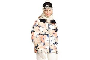 Roxy womens Alofted Puffy Jacket – 10k Waterproof, Insulated Snowboard Jacket, Pfas-free