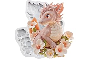 TAOXIBEI Dragon Polymer Clay Mold Dragon Epoxy Resin Silicone Molds Animal Mold for DIY Crafts Air Dry Polymer Clay Plaster Jewelry Making Epoxy Resin Casting