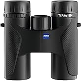 ZEISS Terra ED Binoculars 8x32 Compact Waterproof and Fast Focusing, Black | Coated Glass for Optimal Clarity in All Weather Conditions for Bird Watching, Hunting, Travel and Sightseeing
