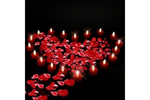 Tappovaly Battery Operated LED Tea Lights:Flameless Votive Candles Lamp Realistic and Bright Flickering Long Lasting 200Hours for Wedding Holiday Party Home Decoration Red (24PACK)