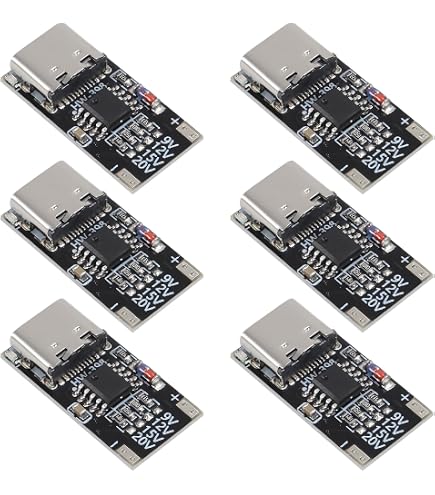 USB-C PD Trigger Board Module – 100W Max Output, PD3.0/PD2.0/BC1.2 Protocol Support, Voltage Adjustment Via DIP Switch (Up To 20V), For Power Delivery Testing & DIY Projects