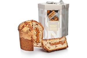 OFNER - Peanut Butter Panettone - Traditional Italian Recipe, Premium Soft and Moist Christmas Cake, Christmas Gifts for Mom & Dad - Holiday Cakes, Gourmet Sweet Italian Breads Dessert - 35.3oz
