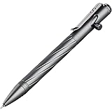 SMOOTHERPRO Premium Bolt Action Pen Compatible with Pentel Refill Tungsten Tactical Tip Durable Stainless Steel Clip Weight B