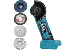 HEIMERDINGER Brushless Mini Angle Grinder Compatible with Makita 18V Battery(Not Included),Cordless Electric Grinding Tool,19500rpm Compact Power Handheld Cutter for Metal Grinding,Cutting