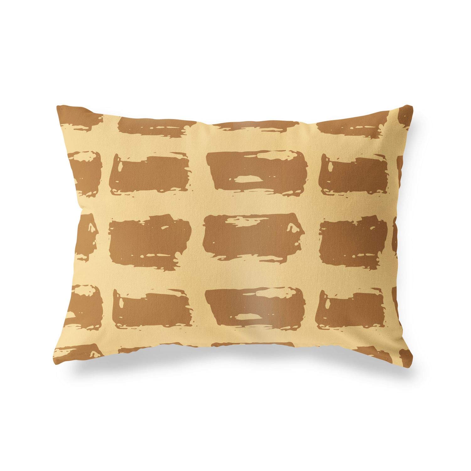 BonaMaison Decorative Cushion Cover, Brown Tones Throw Pillow Covers, Home Decorative Pillowcases for Livingroom, Sofa, Bedroom, Size: 45X60 Cm - Designed and Manufactured in Turkey