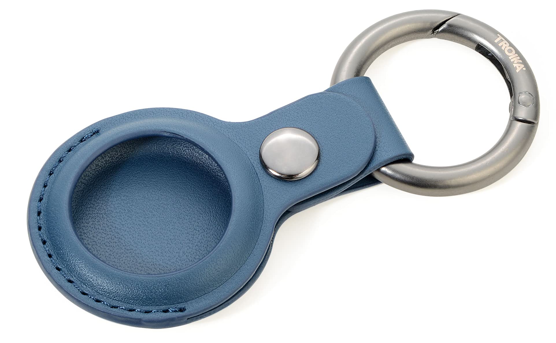 Troika Airtag Cover Keyring Protective Case for Apple AirTag in Blue KR21-20/DB