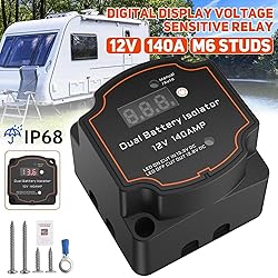 Smart Dual Battery Isolator 12V 140A Auto or Manual