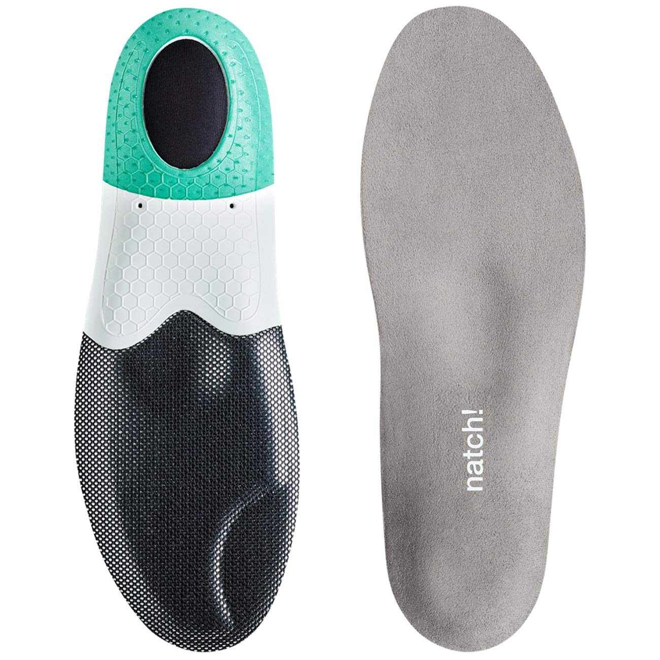 natch! Unisex-Adult Energy 8 Sport-Fußbett Insole, Schwarz, 3.5 UK