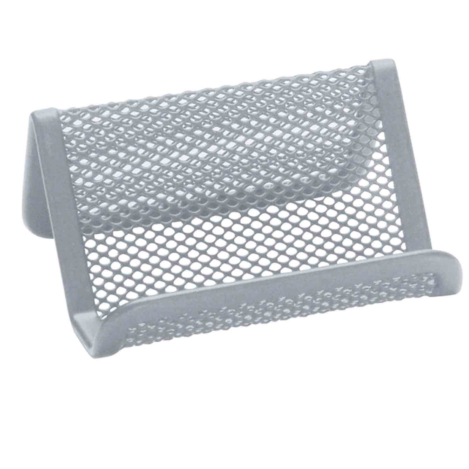 Q-Connect Business Card Holder Metal Wire Silver 5705831047297