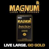 Trojan Magnum BareSkin Large Size Condoms, Thin & Lubricated, 10 Pack view 2