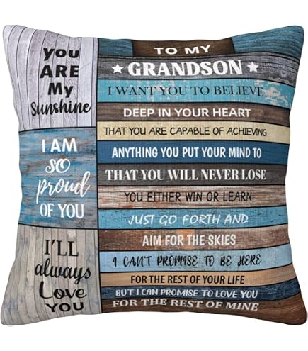 thumbnail image 2 of Skizbcw Fathers Day Grandpa/Husband/Son In Law/Son Pillow Covers Gifts (Brown Green - GP, 18" L X 18" W 2 of 14