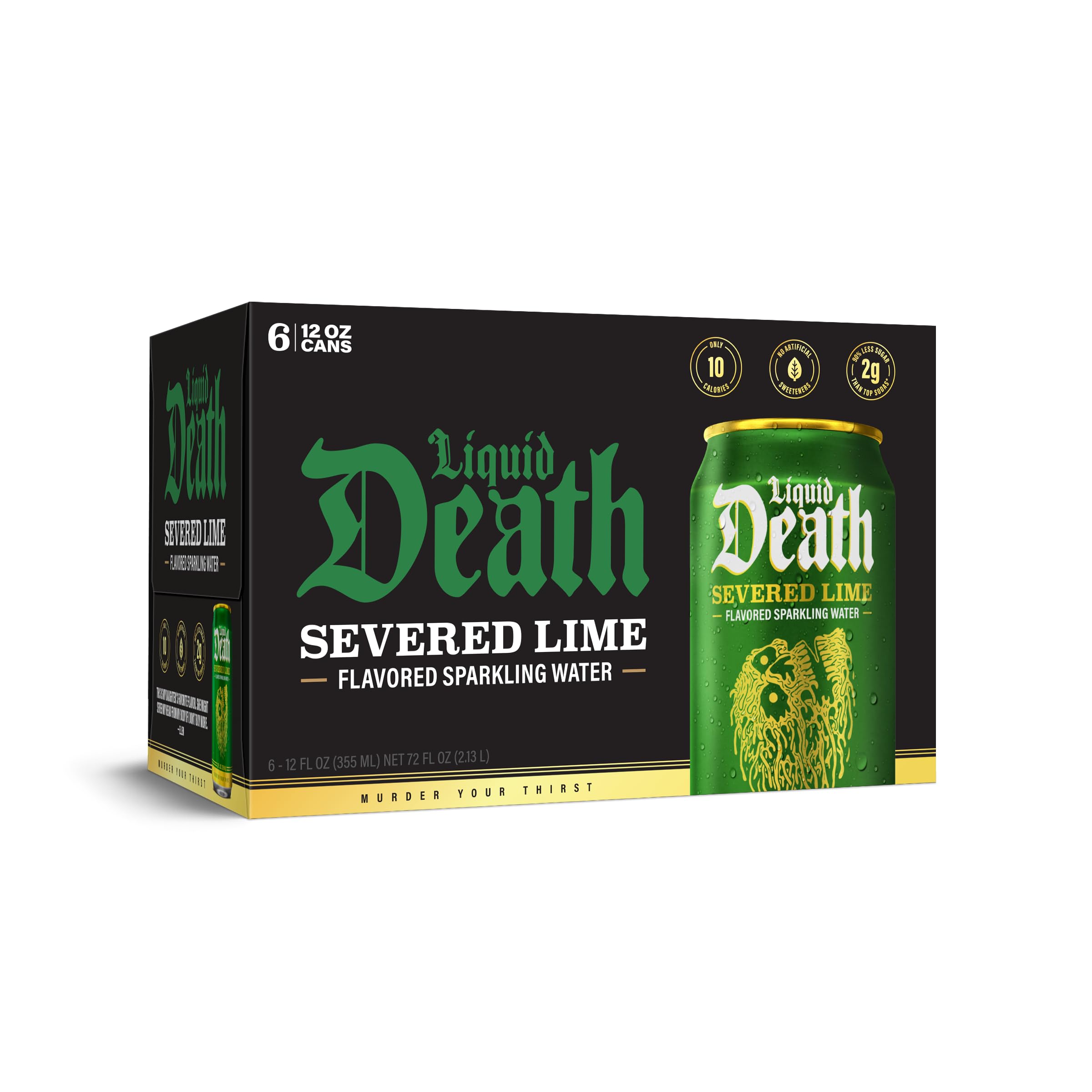 Liquid Death Severed Lime Sparkling Water 6pk, 12 FZ