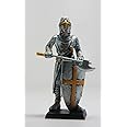PTC 4 Inch Medieval Knight with Axe and Shield Resin Statue Figurine