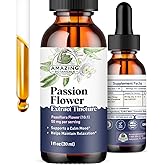 Amazing Botanicals Passionflower Liquid Extract Tincture (Passiflora incarnata) – Vegan, Sugar & Alcohol-Free Herb Drops Supplement Drops – Traditional Support for Relaxation - Non-GMO – 30mL (1oz)