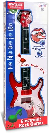 Bontempi Electric Guitar for Kids with Strap - Realistic Sound, 6 Metal Strings view 3