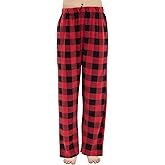 PJGGZ Plaid Pajama Pants Women - Fluffy Warm Fleece Pj Bottoms Soft Sleep Lounge Pants with Pockets