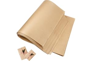 SHINOK 18”x 24”Kraft Paper Sheets Bulk Brown Paper Large Craft Paper for Arts, Drawing, DIY Projects, Brown Wrapping for Gift Shipping Packaging 200 Sheets