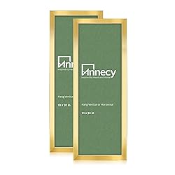 Annecy 10x30 Picture Frame Gold（2 Pack）, 10 x