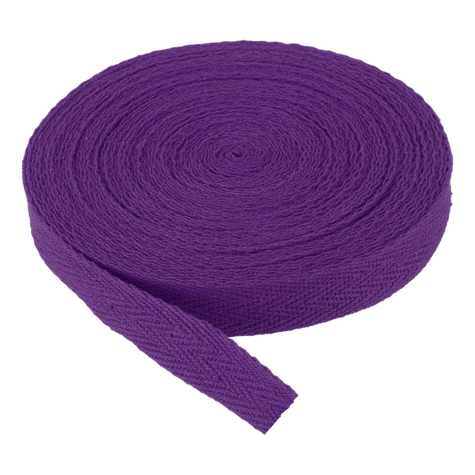 PATIKIL Cotton Twill Tape 15mm(5/8") 9m(10 Yards) Cotton Ribbon Bias Binding Tape Herringbone Webbing Trim for Sewing Gift Wrapping DIY Violet Purple